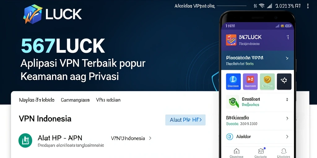 Antarmuka aplikasi 567LUCK yang intuitif dan mudah digunakan.