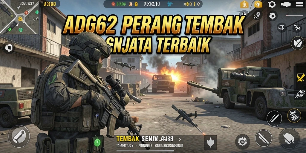 Tampilan antarmuka game Tembak Senjata yang menakjubkan dan intuitif.
