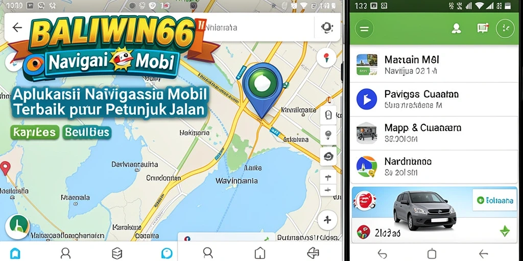 Antarmuka BALIWIN66 yang intuitif untuk navigasi mobil.