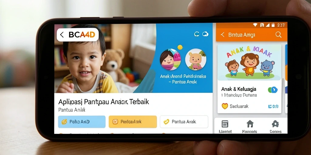 Tampilan antarmuka BBCA4D yang user-friendly untuk memantau anak.