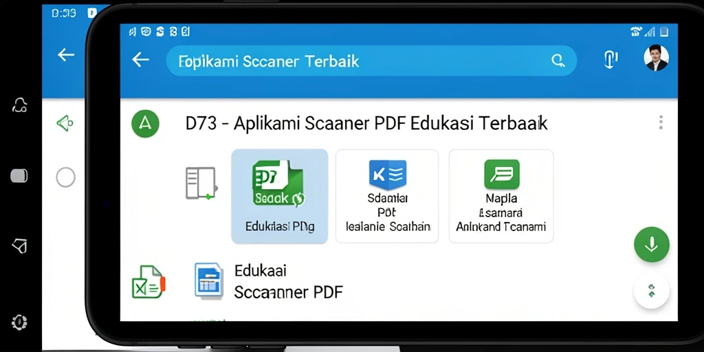 Tampilan antarmuka D73 yang sederhana dan intuitif.
