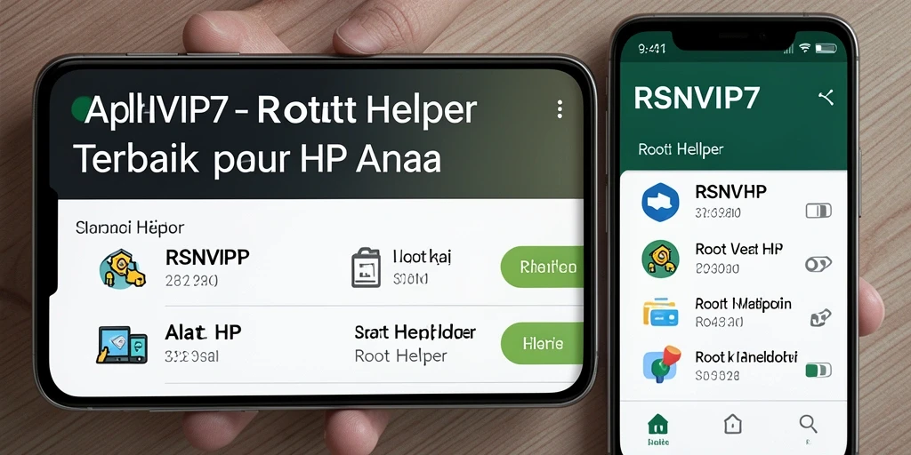 Tampilan antarmuka RSNVIP7 yang bersih dan fungsional sebagai Root Helper.