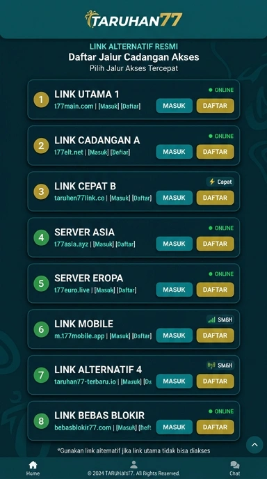 Akses Mudah Halaman Link Alternatif Taruhan77
