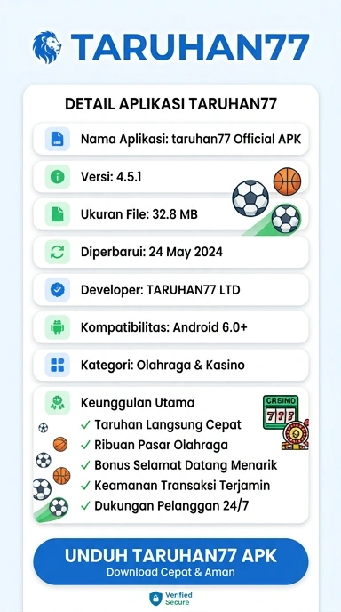 Unduh APK taruhan77 dan Instal di Android Anda sekarang